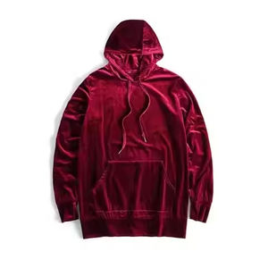 Sudaderas con Capucha Personalizadas para Hombre, Bordadas, de Terciopelo, Transpirables, Estilo Urbano, de Verano, con Dos Bolsillos Delanteros, Suministro OEM, Técnica Lavada, Talla Grande - Product Image 1