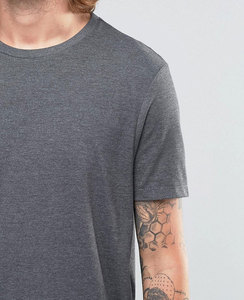 T-shirt en coton biologique de luxe pour homme, 250 GSM, logo personnalisé, OEM ODM, faible MOQ - Product Image 3