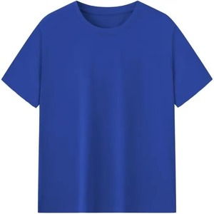 Vêtements de travail décontractés personnalisables pour hommes grande taille T-Shirt en polyester/coton à manches courtes col en V Vêtement teint avec logo culturel - Product Image 5