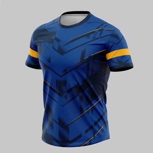 Fabricants de t-shirts de sport en sublimation en gros, 100% coton, personnalisés, respirants, à séchage rapide, manches courtes, coupe ajustée, anti-boulochage - Product Image 1