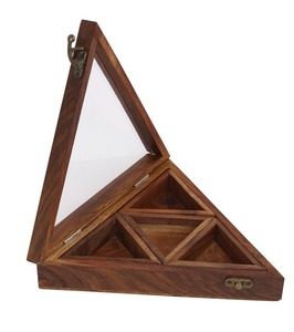 Caja de especias de madera natural con aspecto elegante y superficie lisa para un almacenamiento seguro de alimentos disponible a los mejores precios - Product Image 3