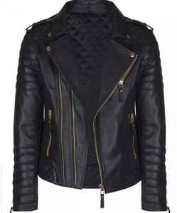 Veste en cuir de vache de style vintage 100% de haute qualité pour hommes, à col montant teint avec haut, fermeture à glissière de qualité supérieure, hiver - Product Image 6