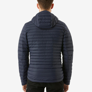 Blouson matelassé en toile personnalisé OEM pour hommes avec logo sur mesure, séchage rapide et respirant, style urbain, vente en gros - Product Image 4