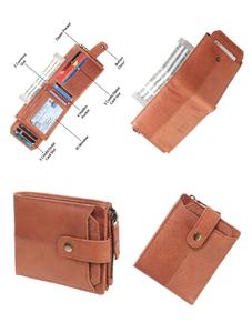 Top Selling Elegant New Arrival Short Leather Wallets Nylon Lining Fashionable Corporate Business Promotional Gift Set Wholesale - Product Image 6