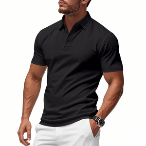 2025 été affaires décontracté polos hommes solide col rabattu séchage rapide sport Polos mâle tirer sur t-shirts hauts Couple vêtements - Product Image 3