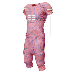 Uniforme de fútbol americano de color personalizado, ropa deportiva transpirable, conjuntos de manga corta hechos a medida - Product Image 2