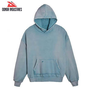 Nouveau sweat à capuche en molleton surdimensionné à lavage liquide unisexe, qualité lourde pour l'hiver, streetwear à prix raisonnable d'un bon vendeur - Product Image 1