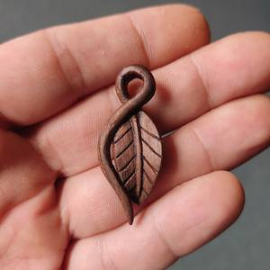 COLLIERS BOOST POUR FEMMES HOMMES NATUREL GRAND BOHO TRIBAL SONO Pendentif en BOIS sur cordon réglable Collier fait main - Product Image 5