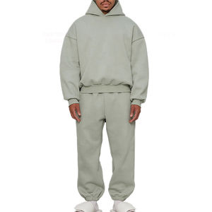 Custom High Quality Winter Cotton Streetwear Tracksuit Men's Hoodie <b>Jogger</b> Set <b>Oversized</b> Pullover Hoodies Sweatpants Acid Wash - Product Image 5