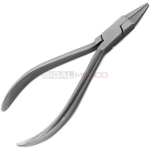 Alicates dentales profesionales de nariz plana, alicates de nariz plana para ortodoncia, fabricante a granel de acero inoxidable, instrumentos médicos - Product Image 3