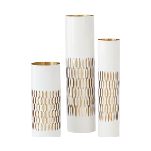 Vase à fleurs décoratif doré de luxe | Vase de décoration de table élégant et haut de gamme pour salon, intérieurs modernes, événements et cadeaux - Product Image 2