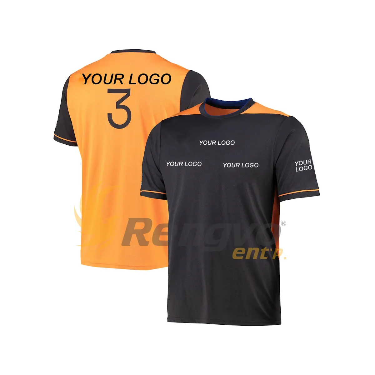 Camisetas de Fórmula One Team Lando Norris para hombre y mujer, ropa con estampado 3D de coche de carreras, cuello redondo