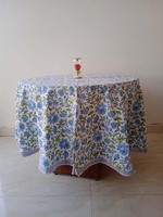 Nappe personnalisable faite à la main 100 % coton multicolore pour la maison, l'hôtel, les mariages, les fêtes et l'extérieur - Style ferme indienne moderne