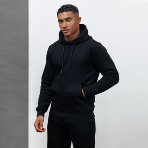 Conjunto Deportivo Premium XD2 para Hombre, Sudadera con Capucha Negra, Felpa de Algodón, Ropa Deportiva Informal para Gimnasio, Entrenamiento y Uso Diario - Product Image 2