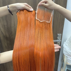 Paquets de cheveux humains droits d'os vietnamiens Super Double dessiné, cuticule alignée, cheveux standard d'exportation - Product Image 1