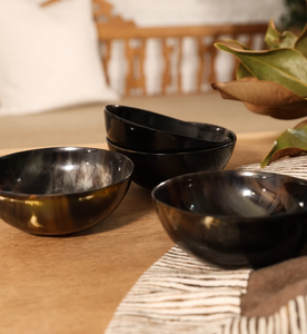 Cuenco de cuerno de búfalo Natural de alta calidad/cuencos de cuerno para vajilla Cuenco de servicio de cuerno de Axiom Home Accents - Product Image 6