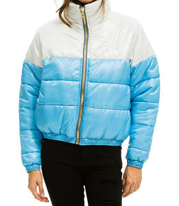 2025 personnalisé unisexe hiver Nylon veste imperméable col montant respirant toile veste hommes bouffant veste bulle personnalisé - Product Image 5