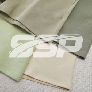 Conçu sur mesure pour hommes 100% coton Shorts de sport bande de taille élastique plaine vierge lavé décoration écologique décontracté en gros - Product Image 4