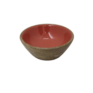 Standard Wooden Round Shape Food Serving Bowl Brown Finished for Kitchen & <b>Tabletop</b> Serving Bowls & Decorative Bowls - Product Image 3