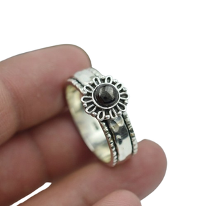 Bijoux pour femmes Bague style bohème en argent 925 Sterling Silver Black Onyx Gemstone Trending Handmade Ring Gift For Love - Product Image 1