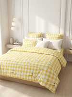 Couette imprimée en microfibre taille King, garnissage en fibres de polyester 150 GSM, moelleuse, hypoallergénique, toutes saisons, lavable en machine