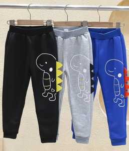Joggers atléticos ligeros de 3 uds para niños con estampado de letras, cintura elástica de mezcla de poliéster suave y cómoda para Primavera/Verano/otoño - Product Image 4