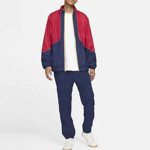 Chaqueta Cortavientos Deportiva Informal de Lona Recubierta con Diseño de Contraste de Color Personalizado, Ropa Deportiva Transpirable y Resistente al Viento para Exteriores - Product Image 3