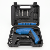 Kit de tournevis électrique sans fil rechargeable 47 pièces avec étui, tige flexible, 3,5 Nm, vente en gros