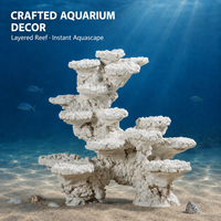 Roc de bio-céramique fritté 1300C pour aquascaping, purification de l'eau, haute porosité, décoration de aquarium, ornements de récif corallien