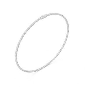925 <b>Silver</b> Tennis <b>Necklace</b> IGI Certified Brilliant Cut Lab Grown <b>Diamond</b> DE-VVS <b>Silver</b> Plated Luxury Wedding Party Occasions - Product Image 6