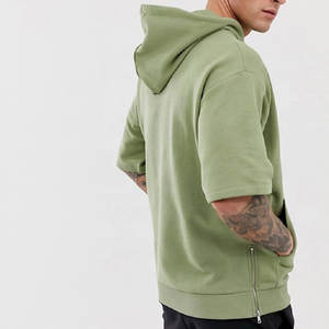 เสื้อฮู้ดแขนสั้นผู้ชายขายดี ผ้าคอตตอนผสม สวมใส่สบาย สไตล์ใหม่ล่าสุดสำหรับฤดูหนาว - Product Image 6