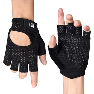 Gants d'haltérophilie demi-doigts personnalisés unisexes avec coussinets en gel Service OEM en cuir pour l'entraînement en salle de sport et le fitness - Product Image 3