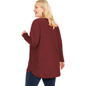 Maglione a maniche lunghe da donna International Concepts Plus Size High-Low, taglia 2X - Product Image 2