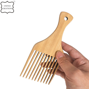 Peine para Barba de madera de bambú ecológico hecho a mano personalizado peine natural no estático para uso doméstico - Product Image 3