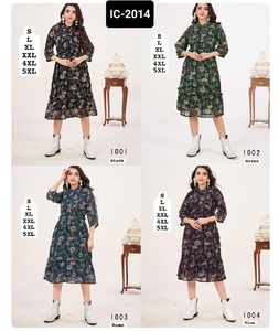 Latest Women Wear Collections of Ready to Wear Heavy Georgette Fancy Kurtis for Casual and Daily Wear Digital Printed Kurtis - Product Image 1