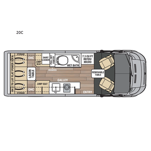 Autocaravana de Lujo Coachmen RV Nova 20C 2025, Casa Rodante para Acampar con Aire Acondicionado y Agua - Product Image 4