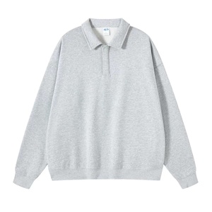 Moda del fabricante Ropa de calle Sudaderas con capucha y pulóver para hombre Diseño de cuello y cremallera 100% Algodón puro - Product Image 2