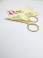 Ciseaux à ongles au plasma en or mat Pince à cuticules en acier durable Logo personnalisé Manucure Pédicure Pousse-ongles et tondeuse