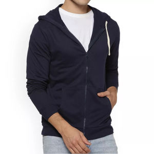 New Arrival Unisex Men's 100% Cotton <b>Zip</b>-<b>up</b> <b>Hoodie</b> Bulk Plain Solid Color Winter Season men's hoodies hoodies men - Product Image 5