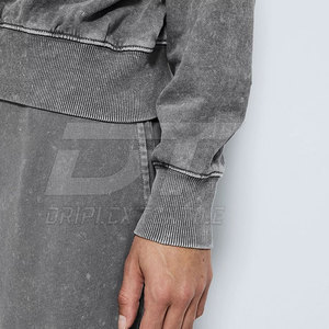 ชุดวอร์มซักด้วยกรดทำจากโพลีเอสเตอร์แห้งเร็วชุดวอร์มผ้าฝ้ายผสมกรด - Product Image 6