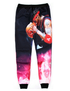 Joggers de sublimation bon marché de haute qualité 100% techniques brodées de service d'OEM de coton - Product Image 1