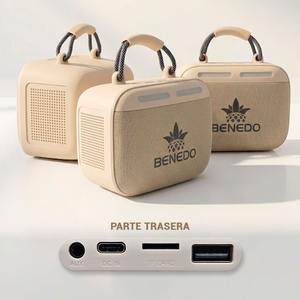 Altavoz Inalámbrico Benedo para Sonido Estéreo Hi-Fi, Pantalla con Asistente de Google, LED RGB, Salida Máxima de 5W, Portátil, USB, TF, AUX, 2400mAh - Product Image 1