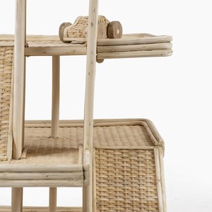 Jouets de voiture de course en rotin semblant jouer jouet naturel mini voitures de course cadeau d'anniversaire pour garçons et filles enfants tout-petits - Product Image 4