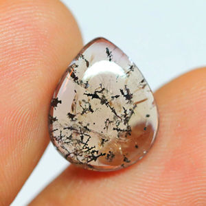 ไม่ซ้ำกันเจ็ดพลอยลูกแพร์รูปร่างหลวม lepidocrocite rutile อัญมณีแบนกลับซุปเปอร์เจ็ด Cabochon ของขวัญสำหรับเธอ - Product Image 1