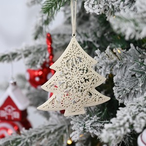 Dernière arrivée belle couleur dorée étoile/coeur et articles de Noël en forme d'arbre cadeaux de pendaison de crémaillère - Product Image 4