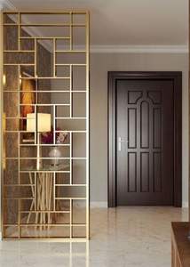 Heavy grade metal wall partition <b>screen</b> with classic Indo Persian inspired cutwork designs for a majestic ambience - Product Image 3