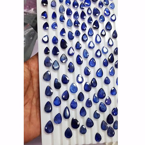 164 pièces de Bangkok bleu saphir 11mm à 20mm poire facette 555 cts lot Iroc ventes qualité saphir coupe pierre précieuse US $256 pour tous - Product Image 5