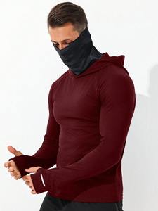 Sweat-shirt de sport ajusté pour homme, vêtements d'entraînement physique, conçu pour l'entraînement et la musculation - Product Image 5