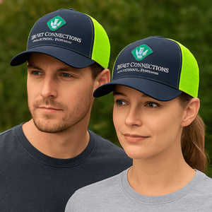 Sombrero personalizado al por mayor, alta calidad, 6 paneles, poliéster, Color neón, gorra de béisbol, unisex, deportivo, bordado, sombrero con agujeros cortados a láser - Product Image 5