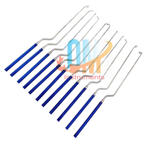 Ensemble de Curettes Neurologiques Premium Hardy Pituitary 11 Pièces en Acier Inoxydable Allemand Kit d'Instruments Neurochirurgicaux Transsphénoidal |   OldMed - Product Image 1